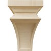 Ekena Millwork 3 1/2"W x 3 3/4"D x 6"H Mini Nevio Wood Corbel, Rubberwood CORW03X03X06NERW